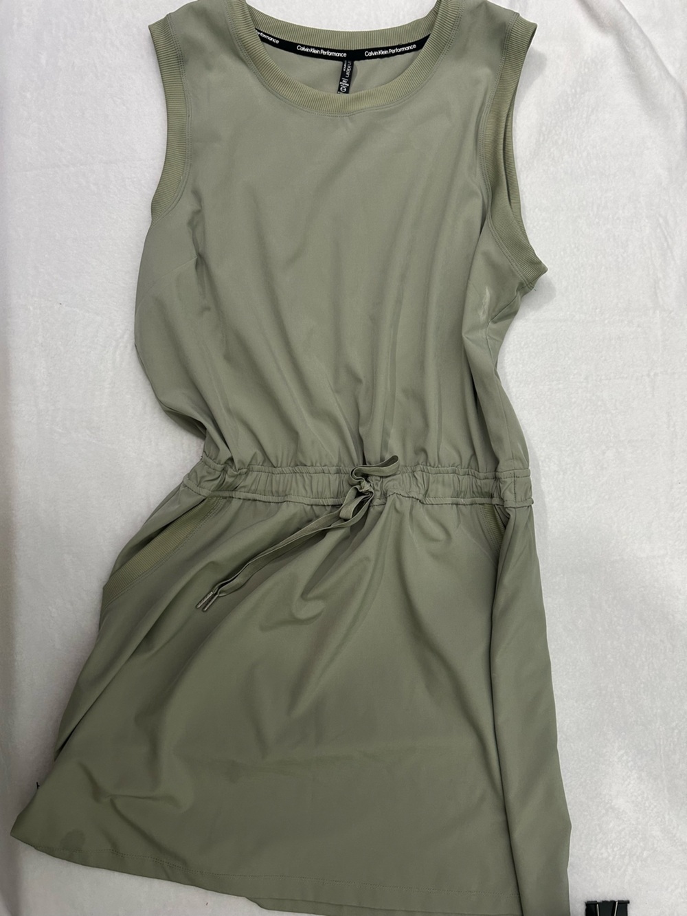 Calvin Klein Performance Sage Green Crewneck Top